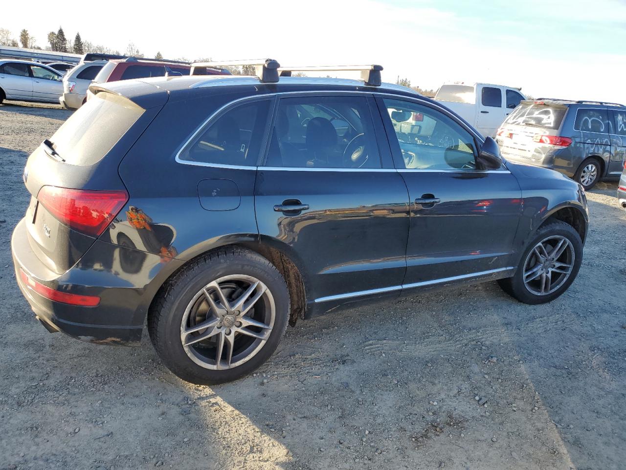2014 Audi Q5 VIN WA1LFAFP0EA065500 Copart auction photo, undercarriage / rear end damage thumbnail 3
