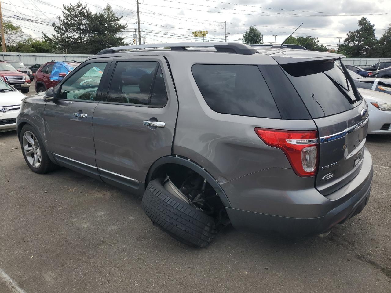2012 Ford Explorer VIN 1FMHK8F87CGA63760 Copart auction photo, all over / undercarriage damage thumbnail 2