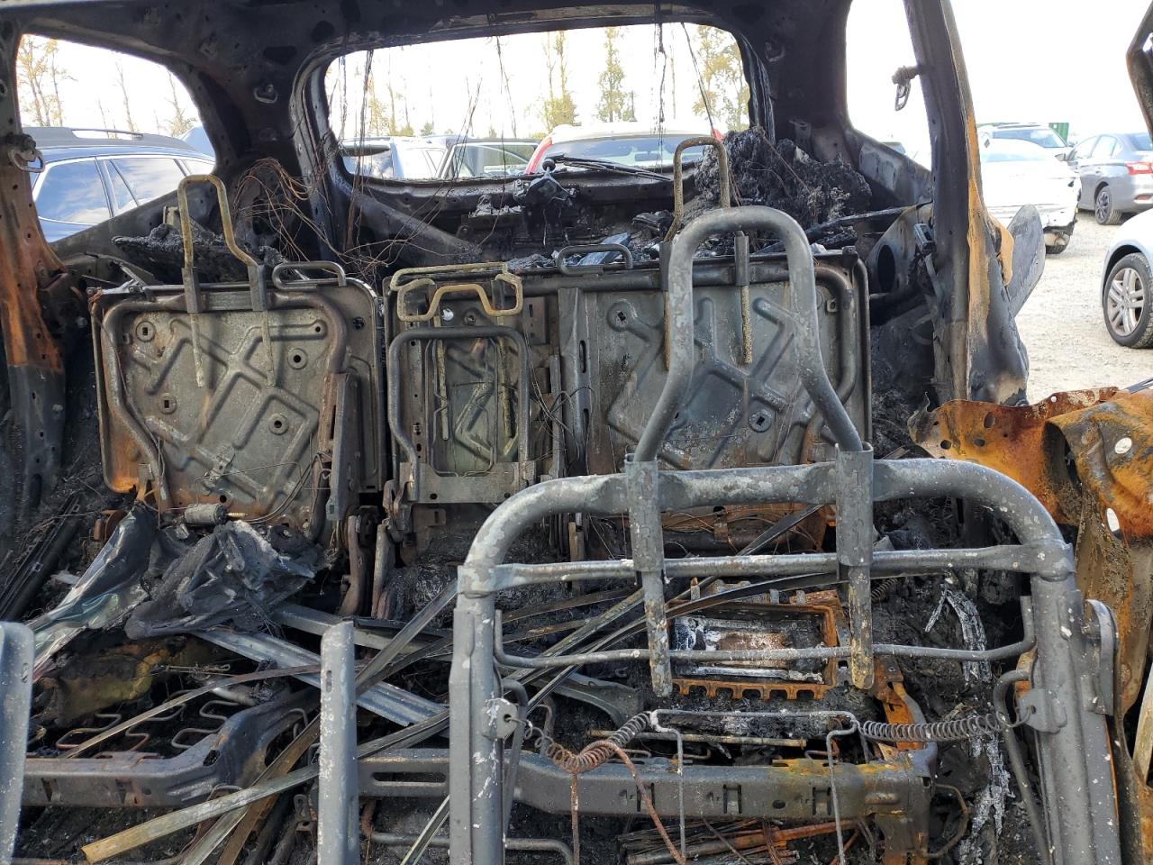 2019 Honda Pilot VIN 5FNYF6H96KB003884 Copart auction photo, burn damage thumbnail 10