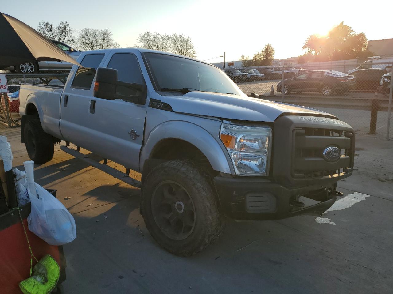 2011 Ford F250 VIN 1FT7W2BT1BEC63278 Copart auction photo, front end / rear end damage thumbnail 4