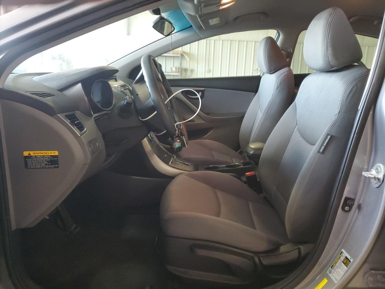 2013 Hyundai Elantra VIN KMHDH4AE5DU756171 Copart auction photo, front end / rear end damage thumbnail 7