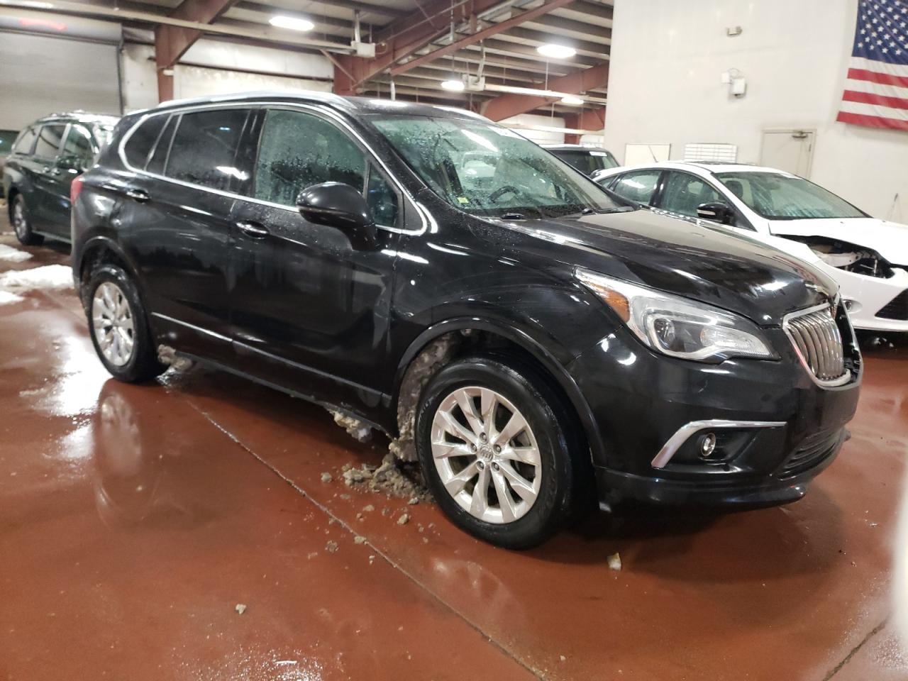 2017 Buick Envision VIN LRBFXDSAXHD045520 Copart auction photo, front end / side damage thumbnail 4