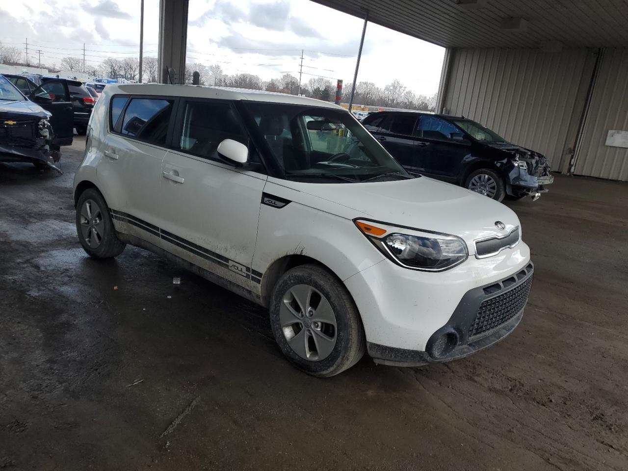 2016 KIA Soul VIN KNDJN2A21G7404007 Copart auction photo, side / undercarriage damage thumbnail 4