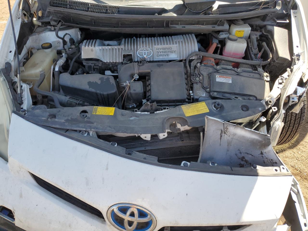 2013 Toyota Prius VIN JTDKN3DU5D5572702 Copart auction photo, front end damage thumbnail 11