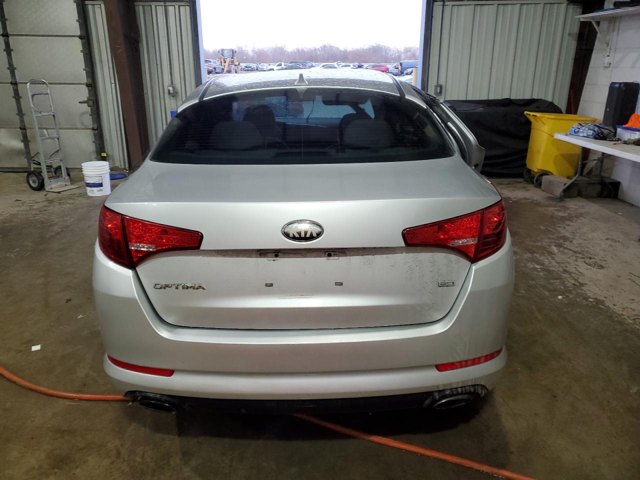 2013 KIA Optima VIN 5XXGM4A74DG213642 Copart auction photo, side / front end damage thumbnail 6
