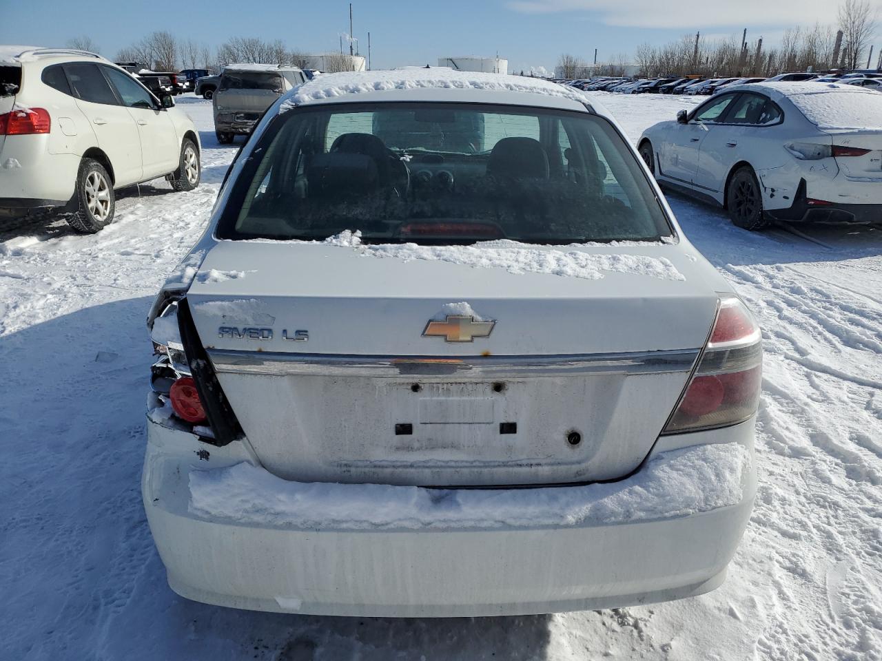 2009 Chevrolet Aveo VIN 3G1TV55E49L122336 Copart auction photo, rear end / side damage thumbnail 6