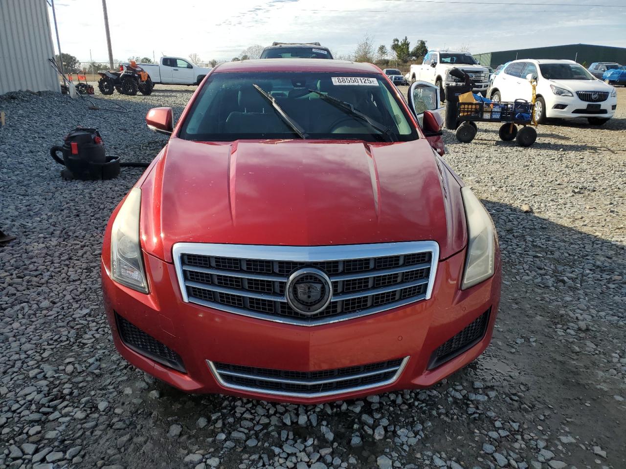 2014 Cadillac ATS VIN 1G6AB5RA7E0187643 Copart auction photo, front end / side damage thumbnail 5