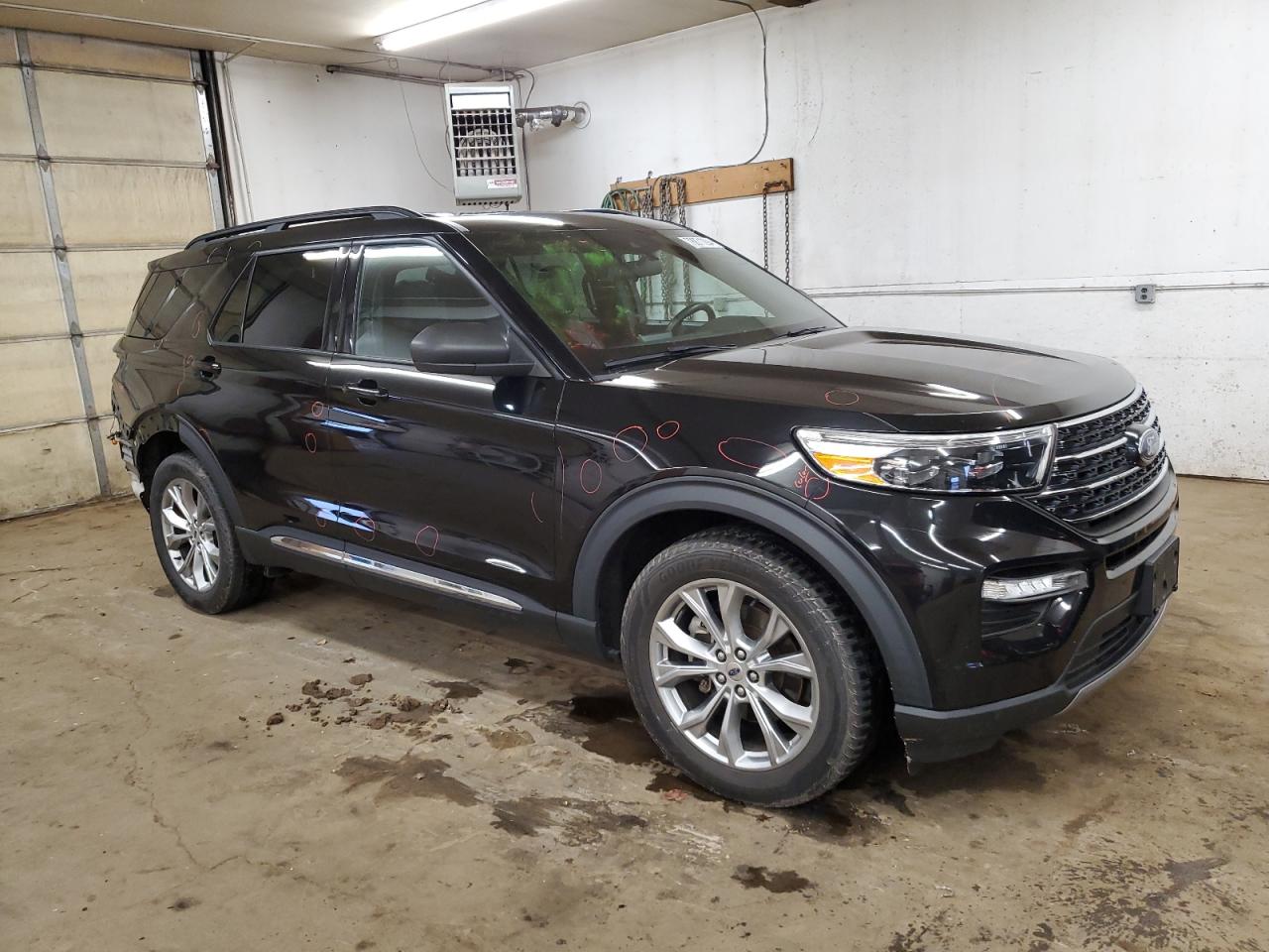 2020 Ford Explorer VIN 1FMSK8DH5LGA30684 Copart auction photo, rear end damage thumbnail 4