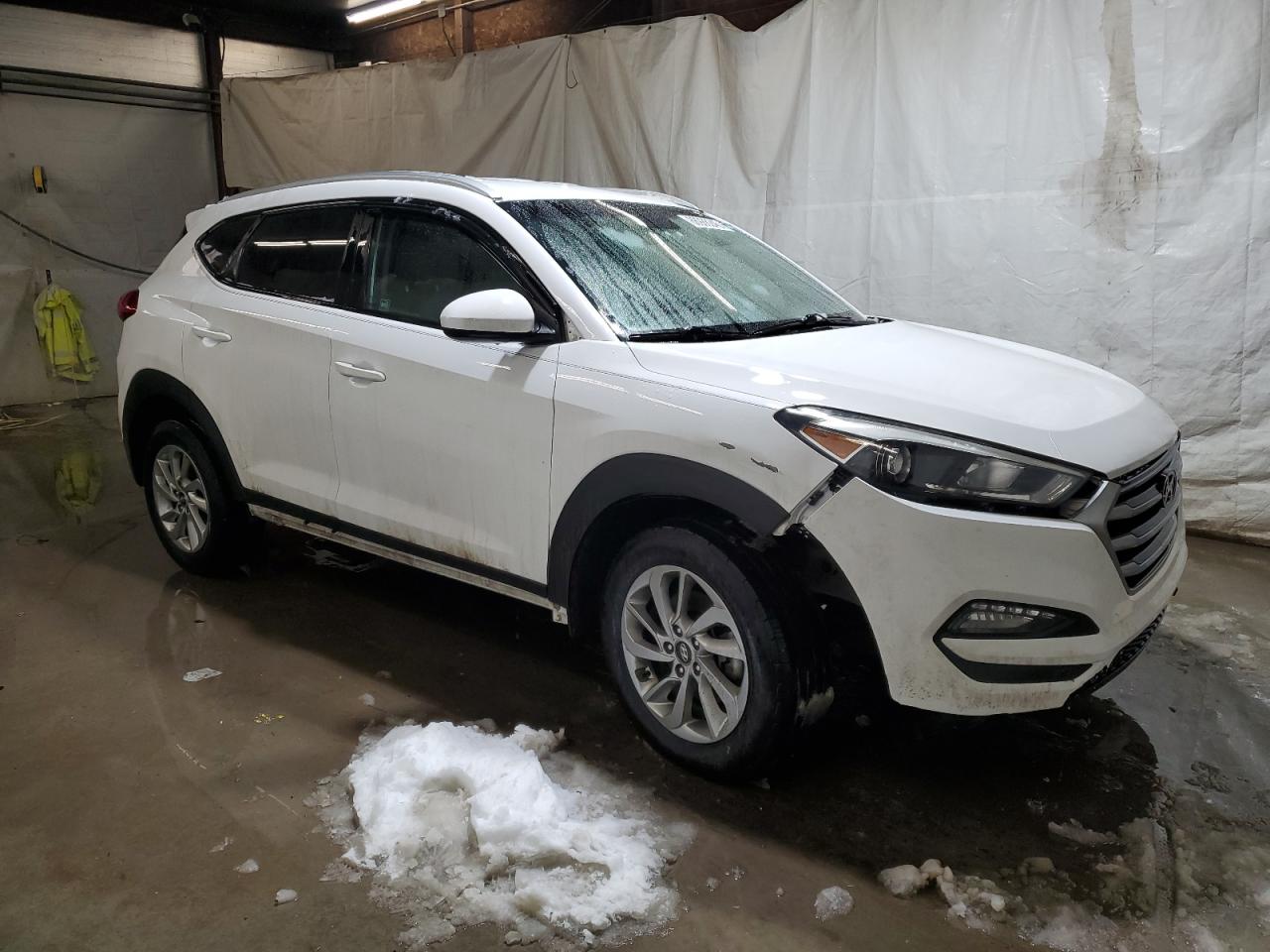 2018 Hyundai Tucson VIN KM8J3CA44JU651524 Copart auction photo, front end / side damage thumbnail 4