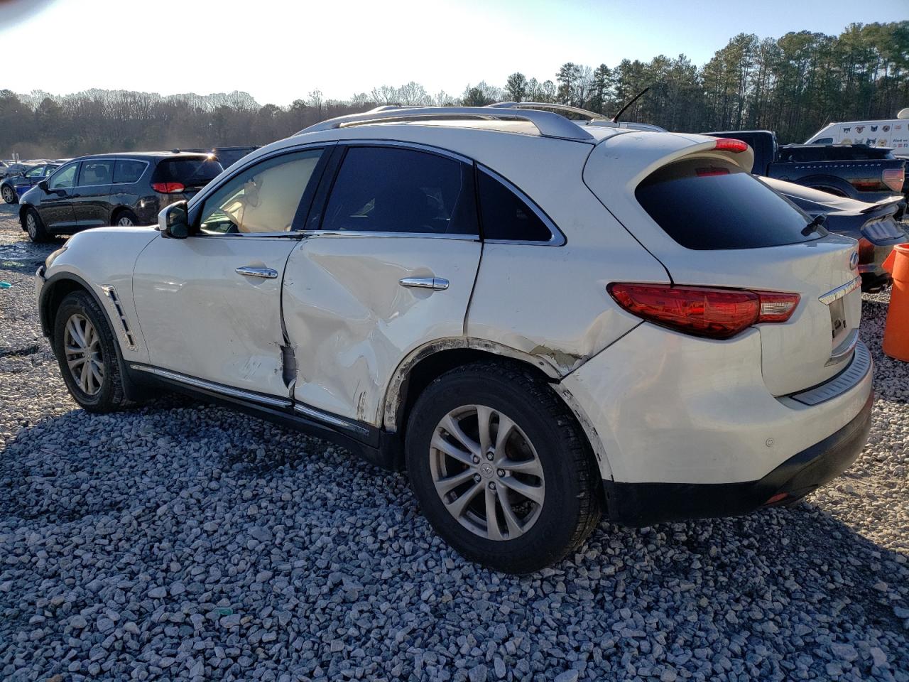 2012 Infiniti FX VIN JN8AS1MWXCM154204 Copart auction photo, all over damage thumbnail 2