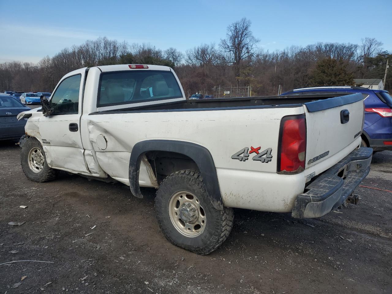 2006 Chevrolet Silverado VIN 1GCHK34D56E151200 Copart auction photo, front end / side damage thumbnail 2