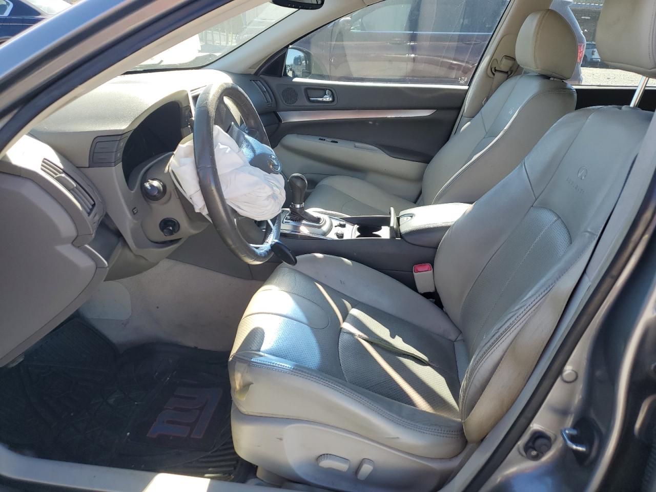 2012 Infiniti G VIN JN1CV6AP9CM621234 Copart auction photo, front end / side damage thumbnail 7