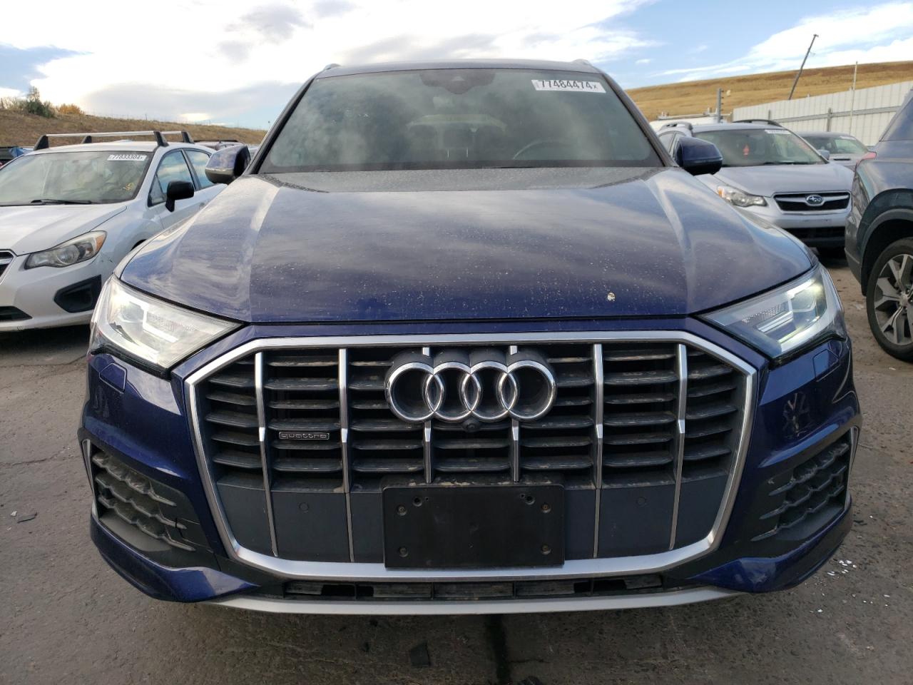 2021 Audi Q7 VIN WA1AJAF71MD019919 Copart auction photo, rear end / minor dent/scratches damage thumbnail 5