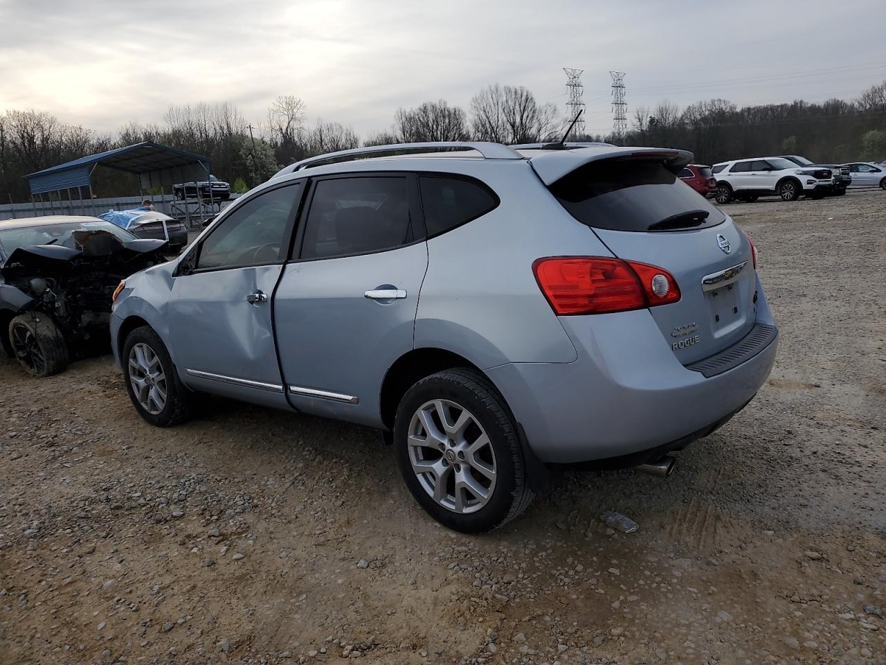 2011 Nissan Rogue VIN JN8AS5MT9BW180373 Copart auction photo, front end / side damage thumbnail 2