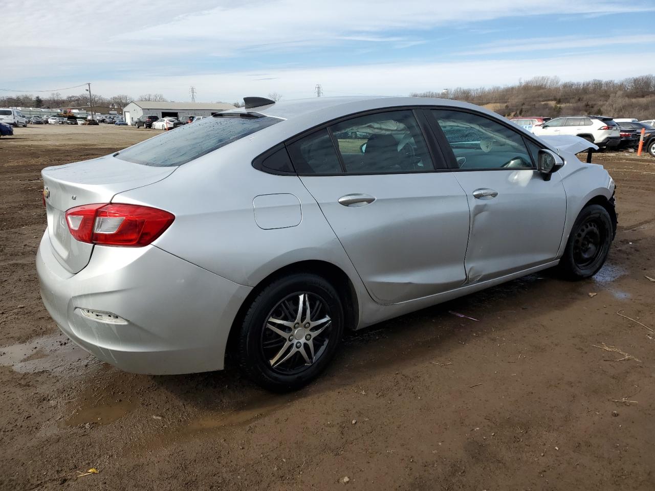 2017 Chevrolet Cruze VIN 1G1BC5SM1H7127266 Copart auction photo, front end / side damage thumbnail 3