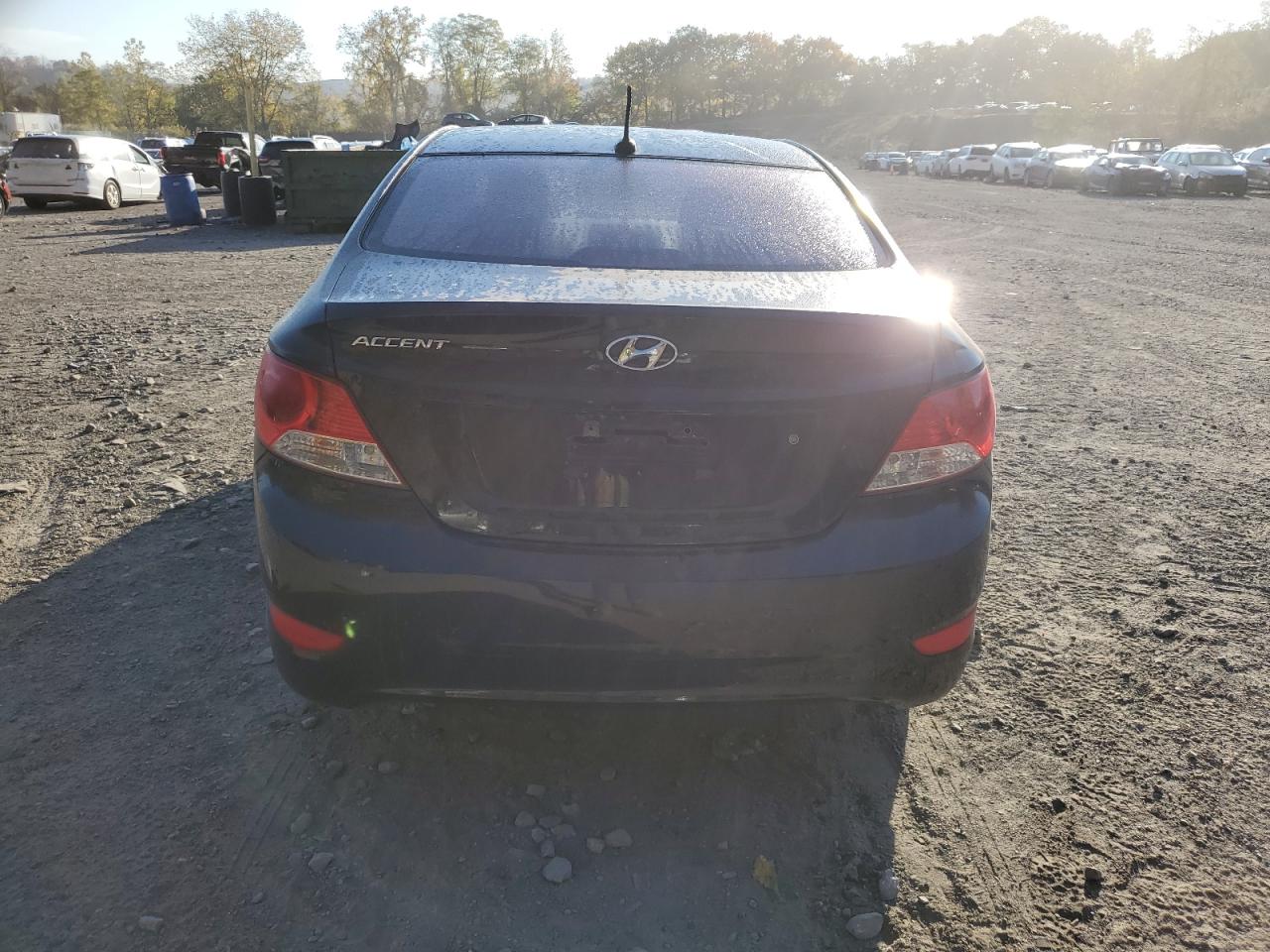 2013 Hyundai Accent VIN KMHCT4AE7DU394872 Copart auction photo, front end / minor dent/scratches damage thumbnail 6