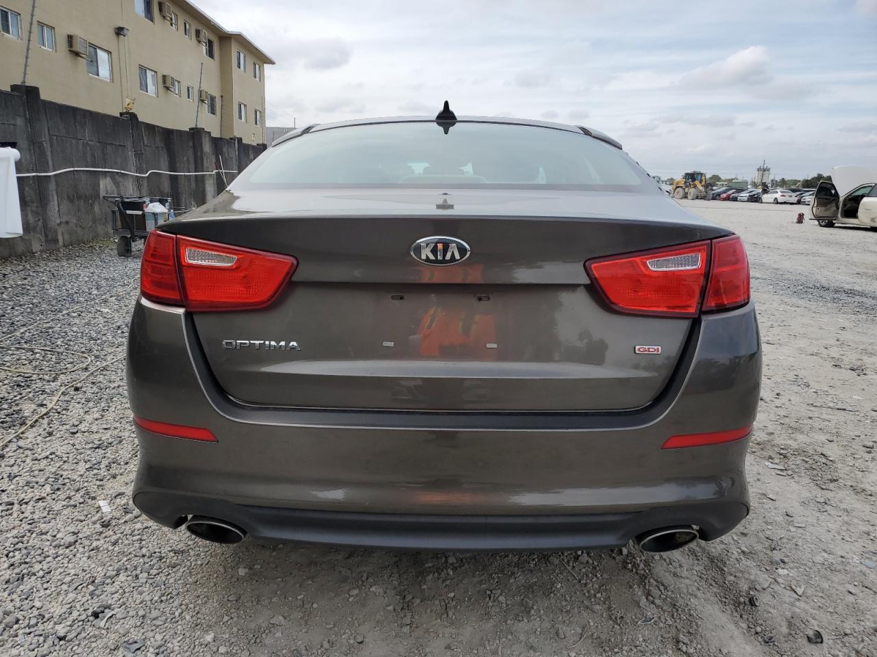 2014 KIA Optima VIN 5XXGM4A71EG351642 Copart auction photo, undercarriage / front end damage thumbnail 6