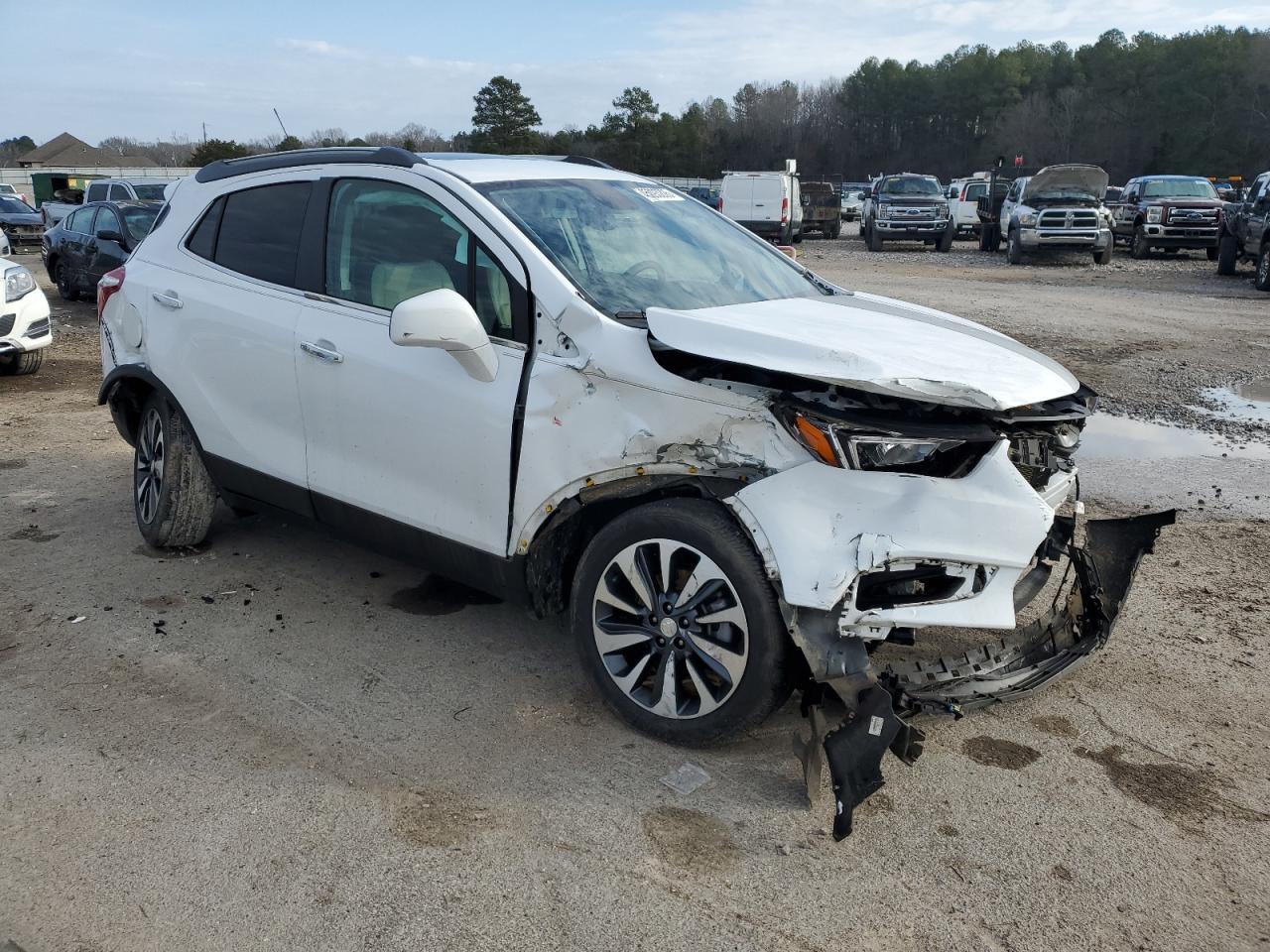 2021 Buick Encore VIN KL4CJESB6MB350923 Copart auction photo, all over damage thumbnail 4