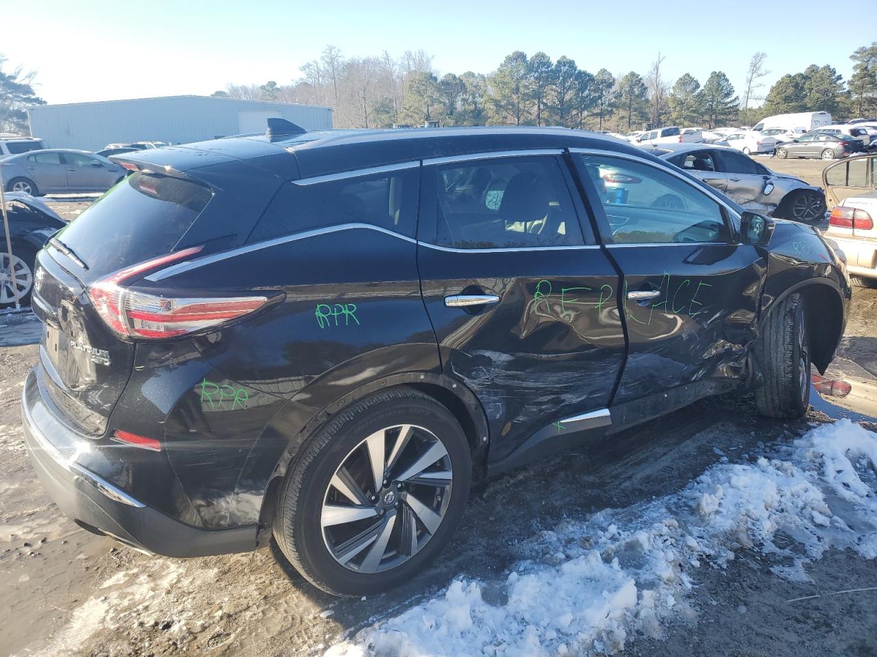 2016 Nissan Murano VIN 5N1AZ2MHXGN165214 Copart auction photo, side / front end damage thumbnail 3
