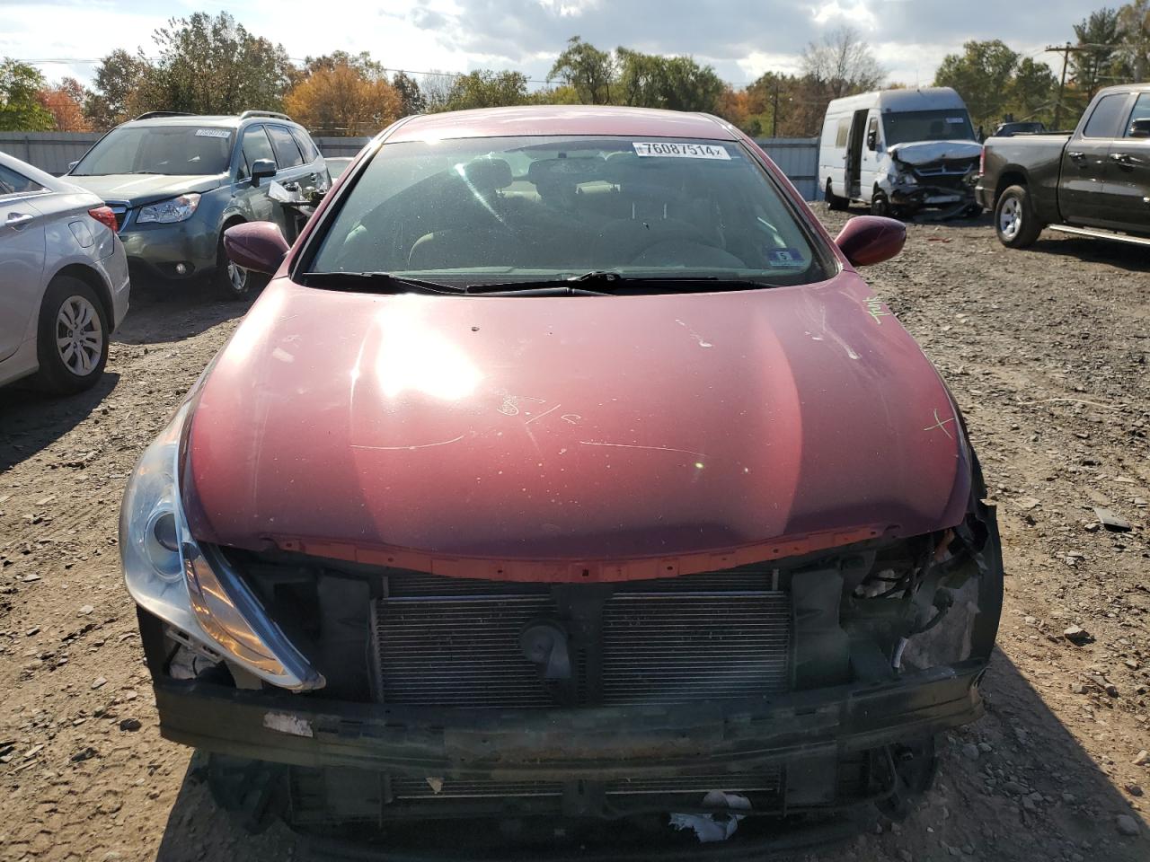 2013 Hyundai Sonata VIN 5NPEB4AC1DH741329 Copart auction photo, front end / side damage thumbnail 5