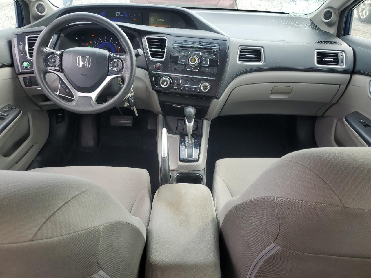 2013 Honda Civic VIN 2HGFB2F86DH517772 Copart auction photo, front end / top/roof damage thumbnail 8