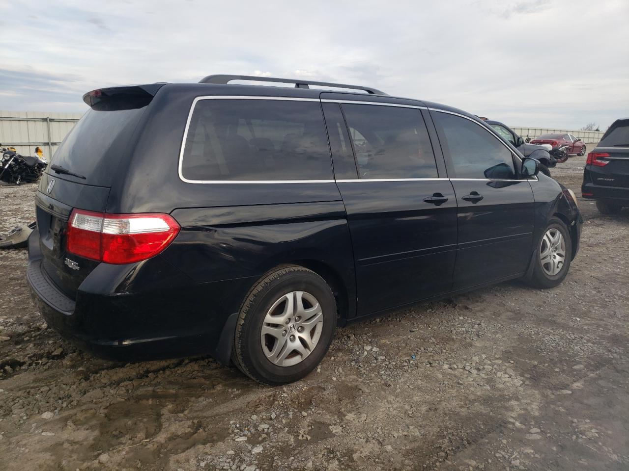 2007 Honda Odyssey VIN 5FNRL38777B112730 Copart auction photo, side damage thumbnail 3