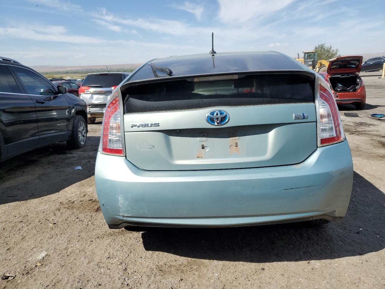 2014 Toyota Prius VIN JTDKN3DU8E1753754 Copart auction photo, side / front end damage thumbnail 6