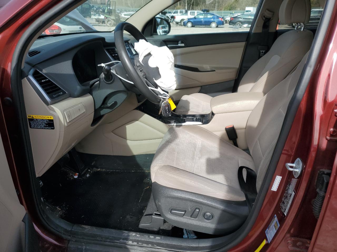 2017 Hyundai Tucson VIN KM8J3CA41HU295351 Copart auction photo, front end damage thumbnail 7