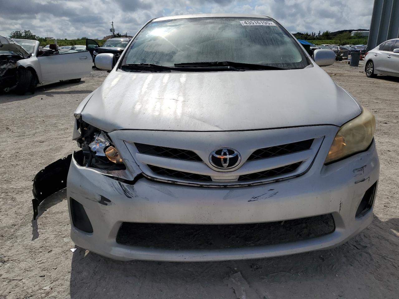 2011 Toyota Corolla VIN JTDBU4EE9B9151202 Copart auction photo, front end / side damage thumbnail 5