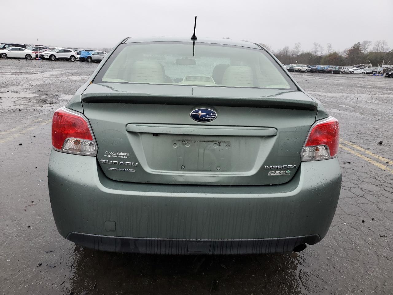 2016 Subaru Impreza VIN JF1GJAF6XGH002613 Copart auction photo, front end / top/roof damage thumbnail 6