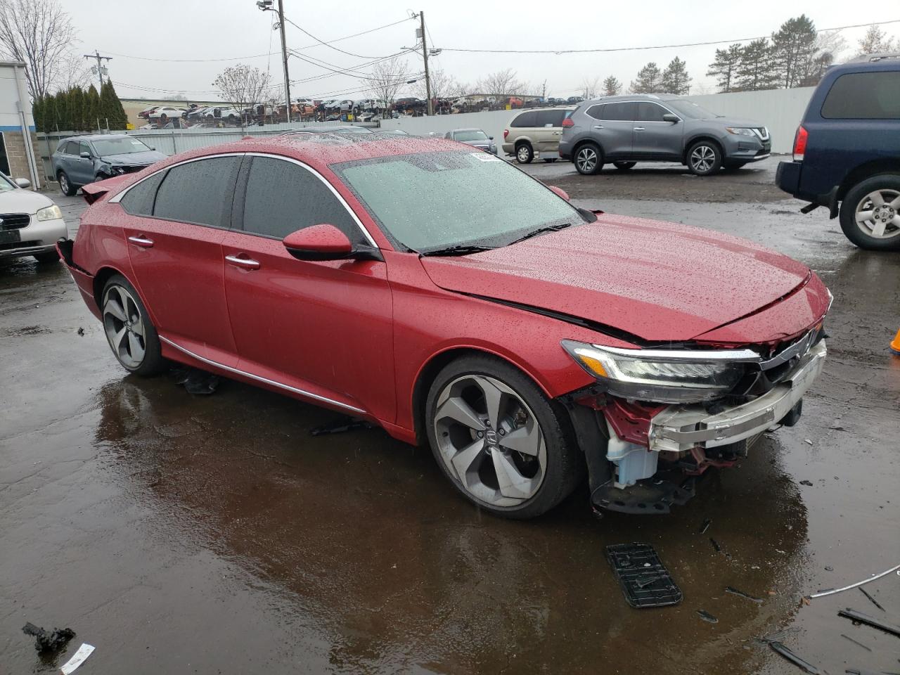 2018 Honda Accord VIN 1HGCV2F92JA007559 Copart auction photo, rear end / front end damage thumbnail 4