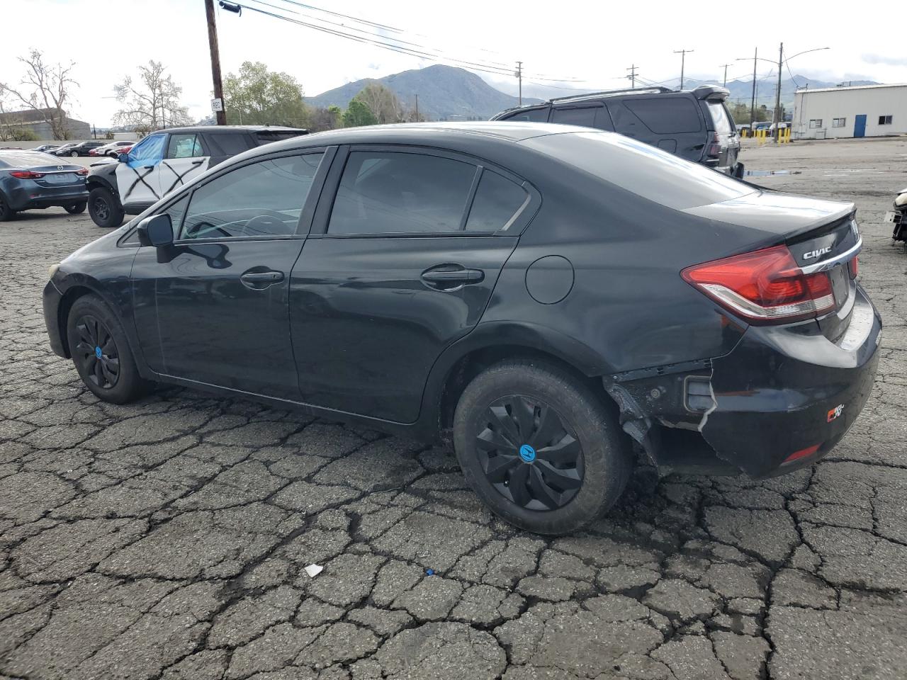 2015 Honda Civic VIN 19XFB2E52FE109354 Copart auction photo, rear end damage thumbnail 2