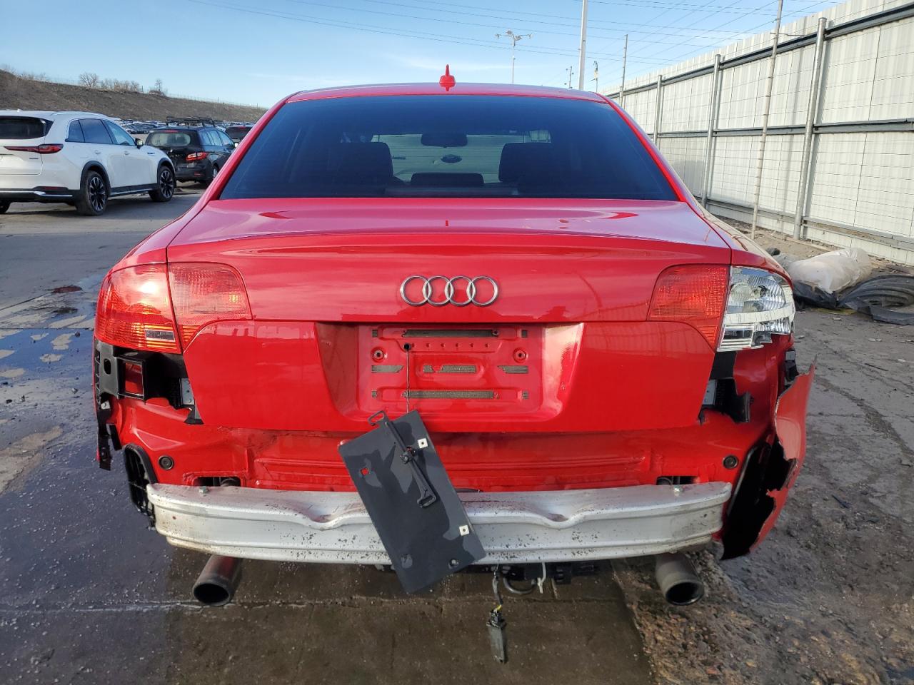 2008 Audi A4 VIN WAUDF78E08A030157 Copart auction photo, rear end / side damage thumbnail 6
