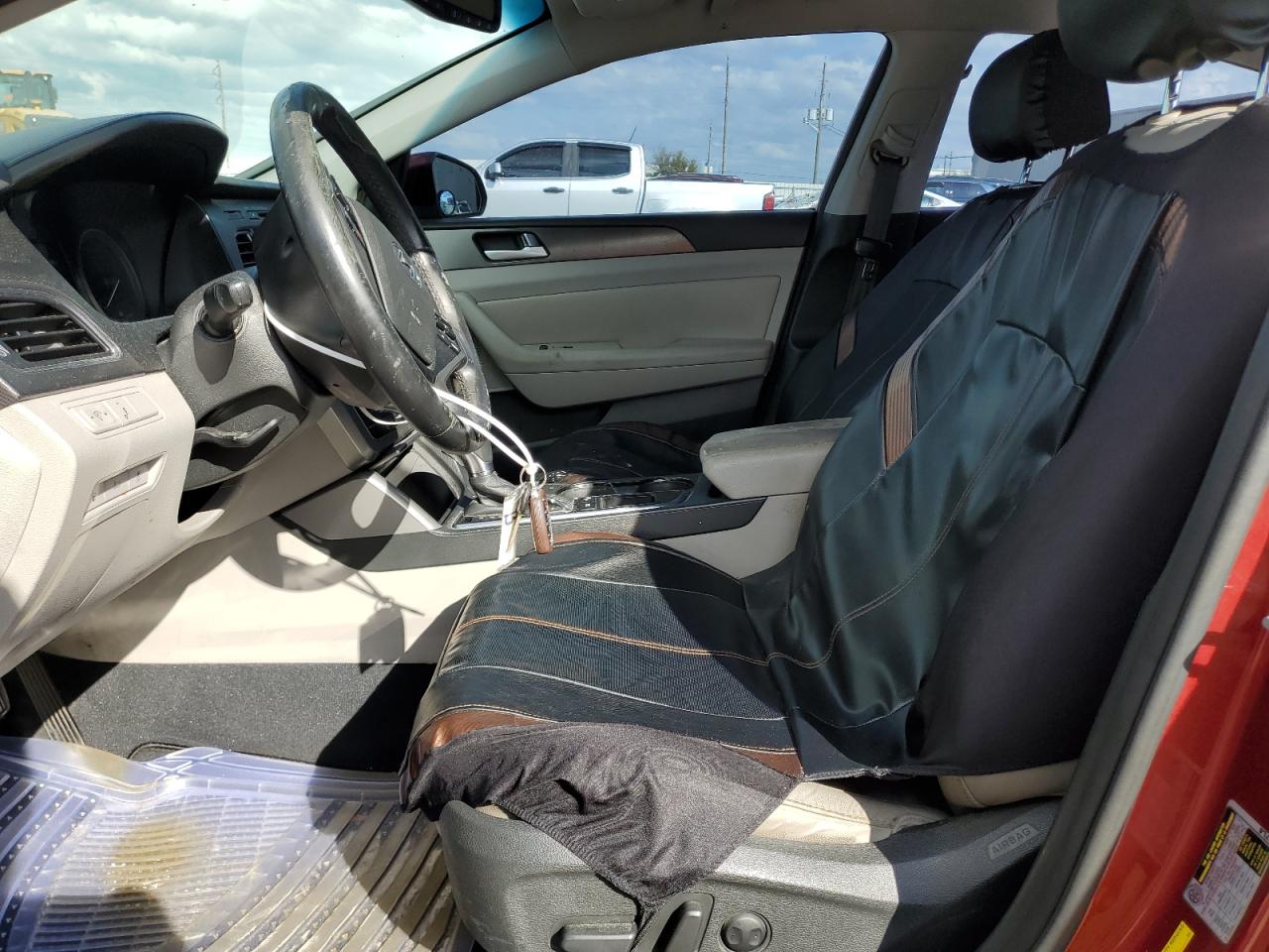 2015 Hyundai Sonata VIN 5NPE34AF7FH117528 Copart auction photo, front end damage thumbnail 7