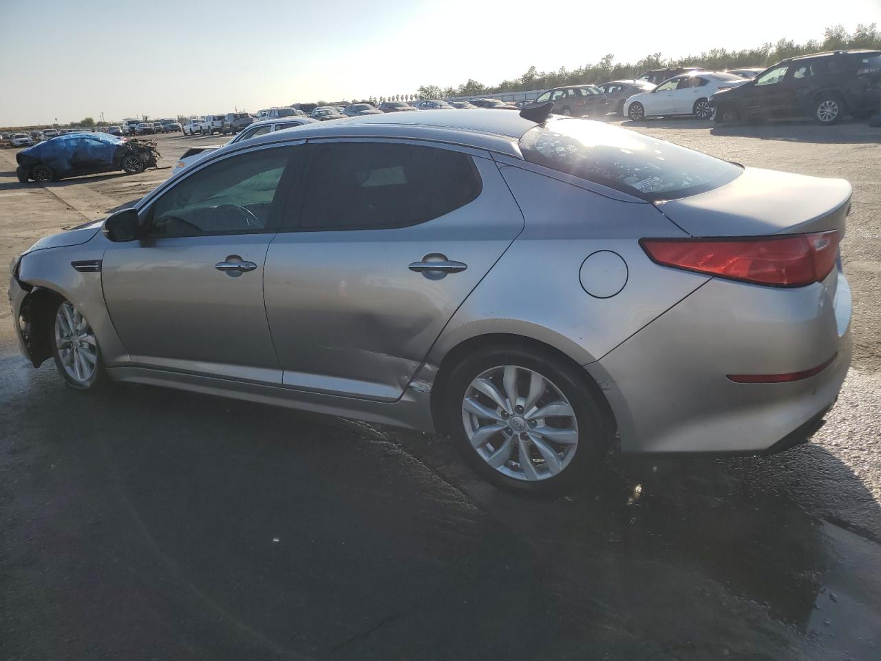 2014 KIA Optima VIN 5XXGN4A71EG317424 Copart auction photo, front end damage thumbnail 2