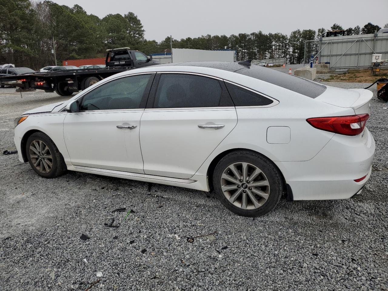 2016 Hyundai Sonata VIN 5NPE34AF3GH383226 Copart auction photo, side / front end damage thumbnail 2