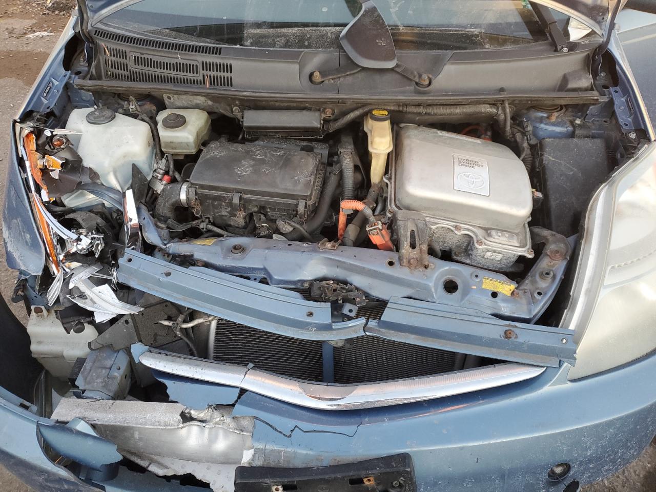 2006 Toyota Prius VIN JTDKB20U867544733 Copart auction photo, front end / side damage thumbnail 11