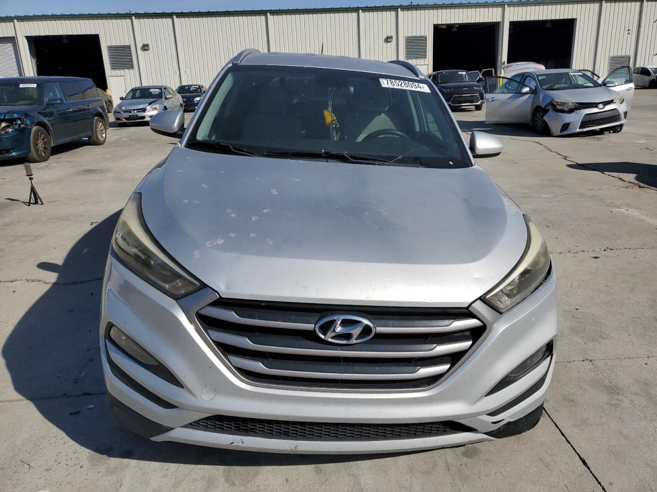 2017 Hyundai Tucson VIN KM8J33A42HU296539 Copart auction photo, undercarriage / front end damage thumbnail 5