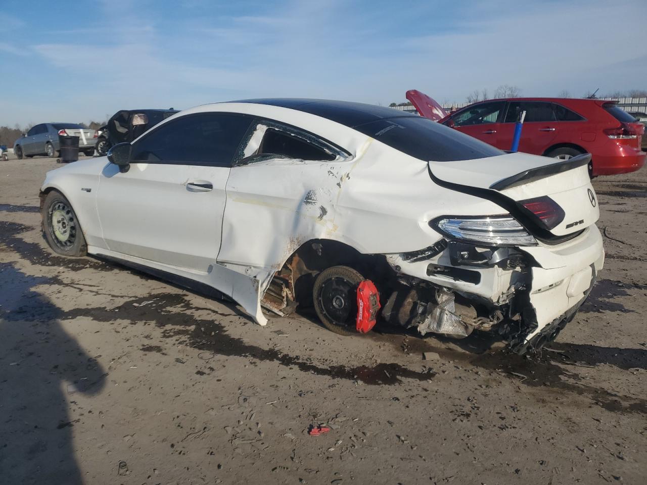 2019 Mercedes-Benz C-klasse VIN WDDWJ6EB1KF818881 Copart auction photo, rear end / front end damage thumbnail 2