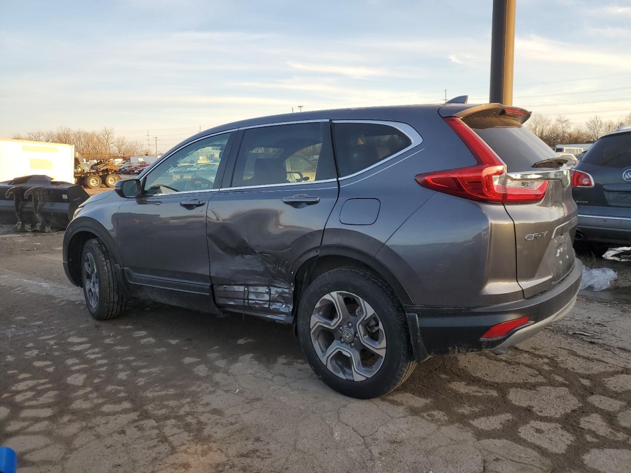 2019 Honda CR-V VIN 7FARW2H8XKE008854 Copart auction photo, side damage thumbnail 2