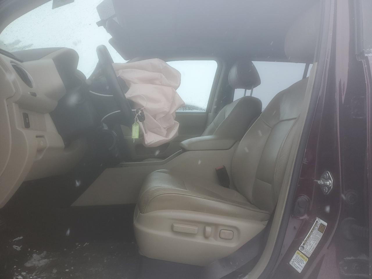 2015 Honda Pilot VIN 5FNYF4H51FB039831 Copart auction photo, front end damage thumbnail 7