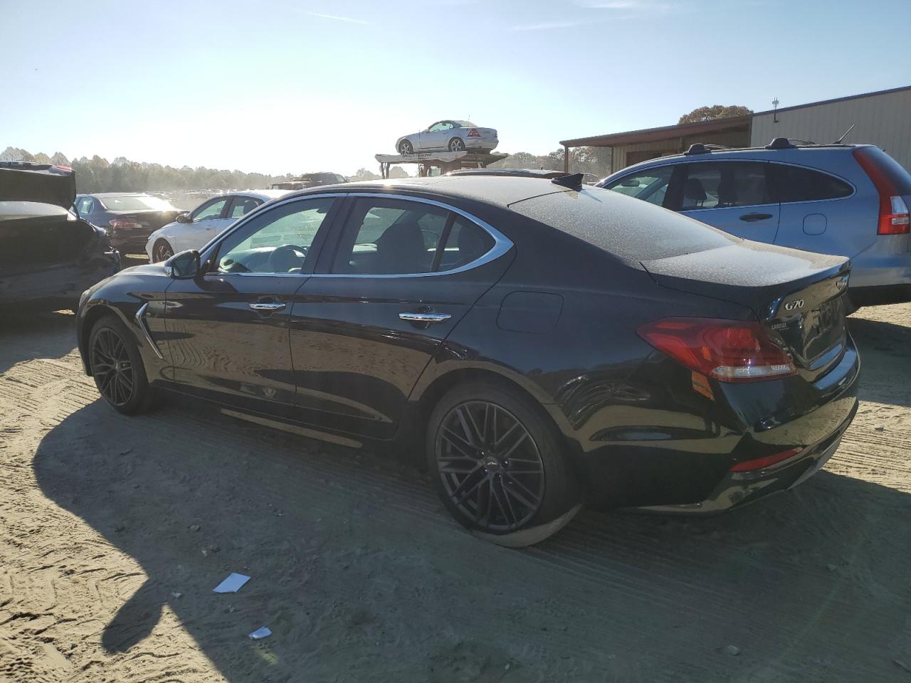 2019 Genesis G70 VIN KMTG34LA7KU033172 Copart auction photo, front end / minor dent/scratches damage thumbnail 2