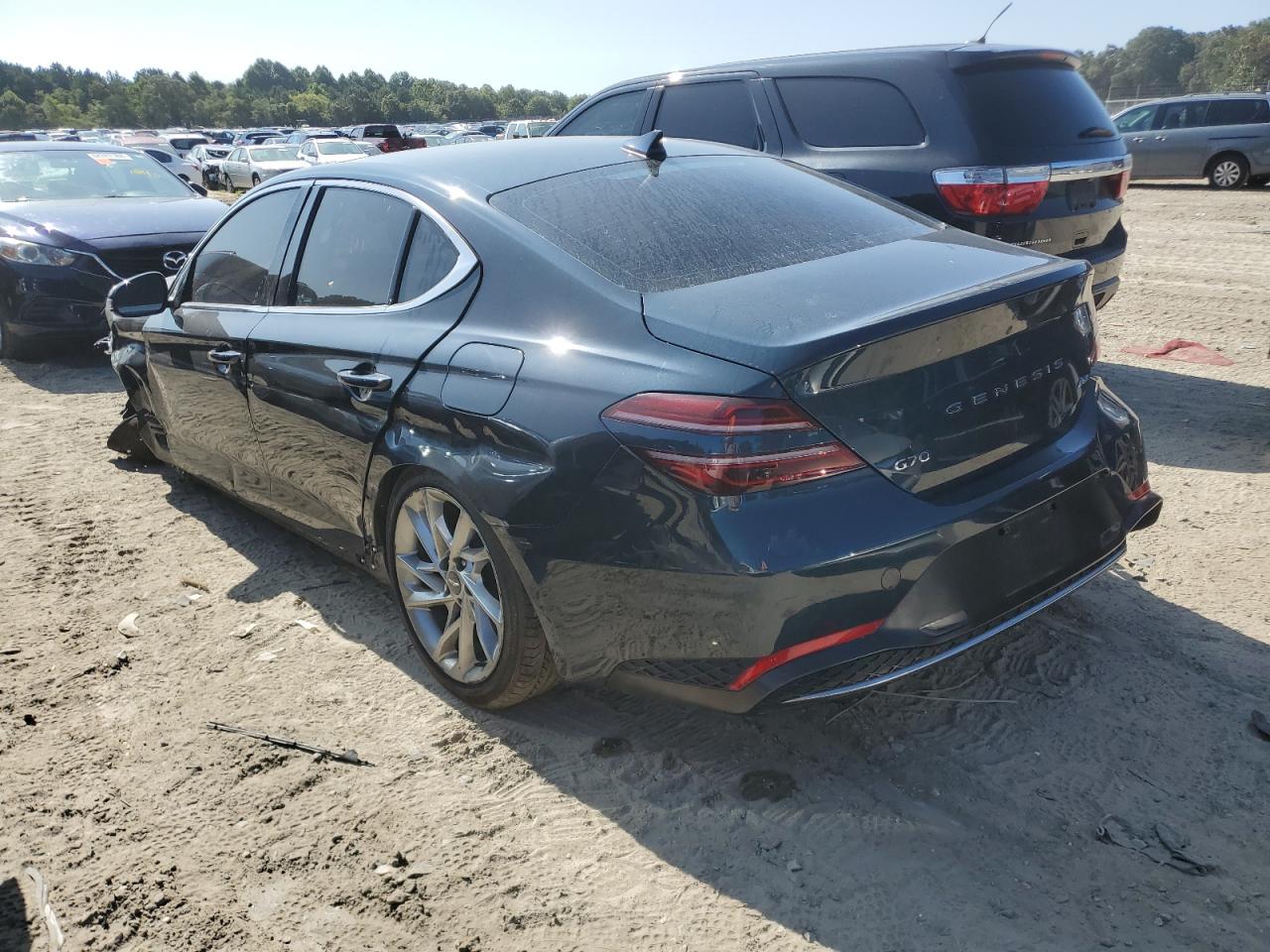 2022 Genesis G70 VIN KMTG34TA0NU103101 Copart auction photo, all over damage thumbnail 2
