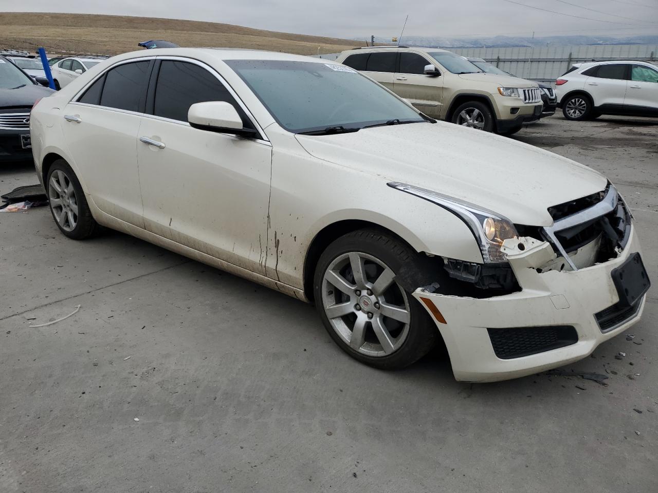 2014 Cadillac ATS VIN 1G6AG5RX0E0104320 Copart auction photo, rear end / front end damage thumbnail 4