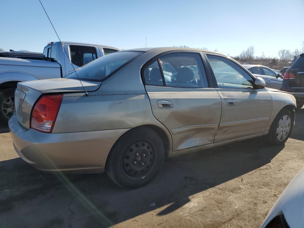 2006 Hyundai Elantra VIN KMHDN46D76U345530 Copart auction photo, front end / side damage thumbnail 3