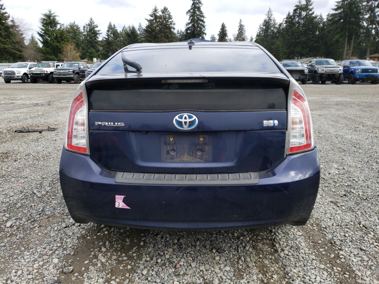 2014 Toyota Prius VIN JTDKN3DUXE0373546 Copart auction photo, front end damage thumbnail 6
