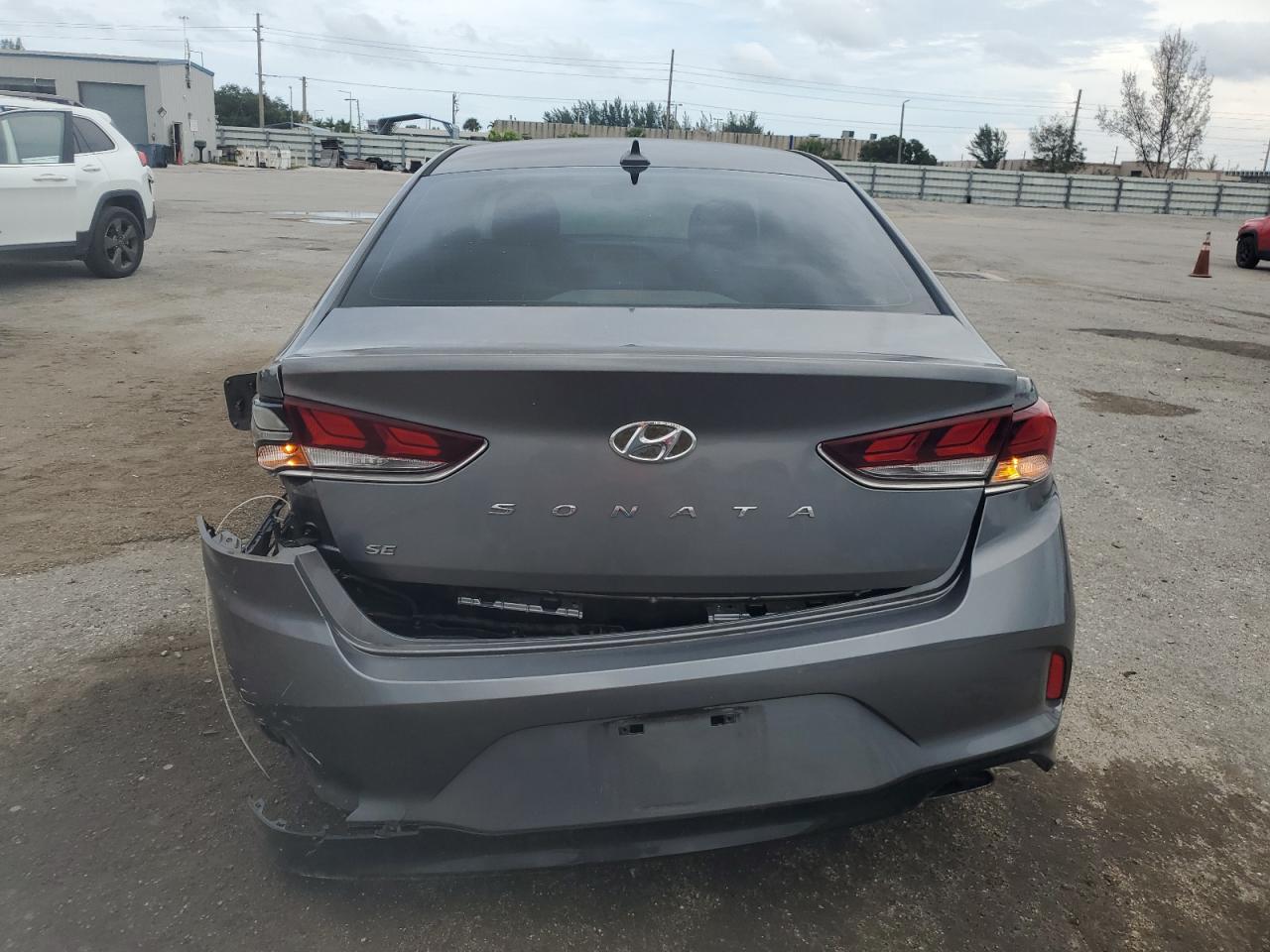 2019 Hyundai Sonata VIN 5NPE24AF4KH814121 Copart auction photo, undercarriage / rear end damage thumbnail 6