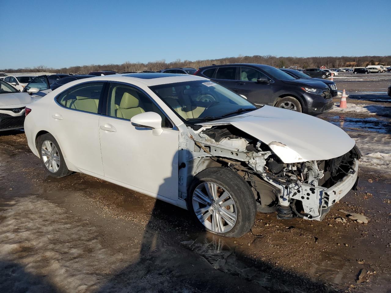 2014 Lexus ES VIN JTHBK1GG9E2118683 Copart auction photo, front end / frame damage damage thumbnail 4