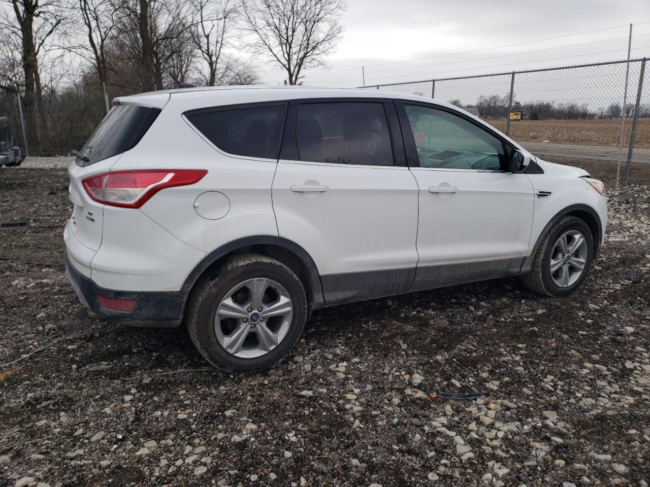2014 Ford Escape VIN 1FMCU9GX0EUB43986 Copart auction photo, front end / side damage thumbnail 3