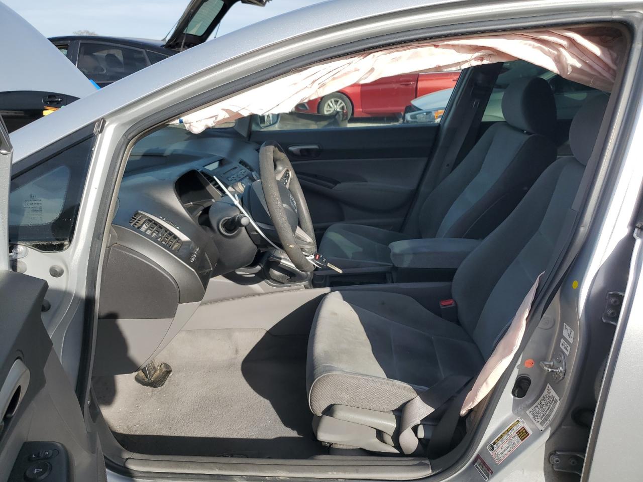 2009 Honda Civic VIN 2HGFA16589H348283 Copart auction photo, side damage thumbnail 7